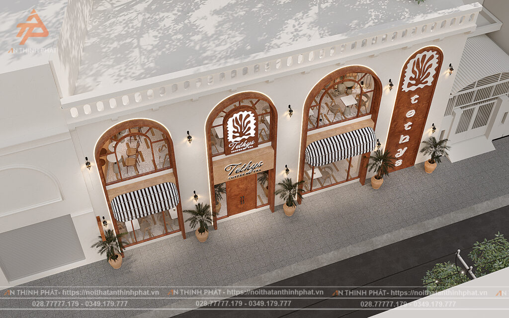 Tethys Coffee & Tea - 100 m² - Phong Cách Địa Trung Hải 2 Tethys Coffee & Tea