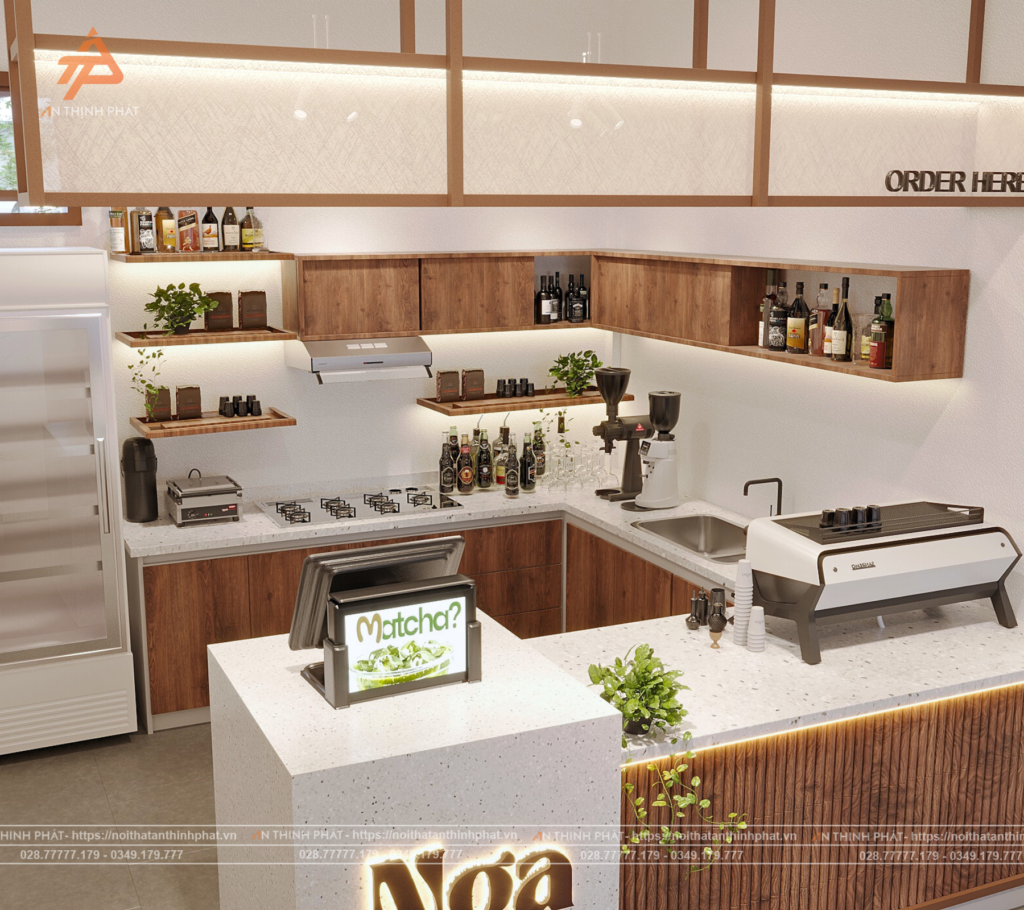 Nga Coffee - 100 m² - Phong cách Hiện đại, Cổ Điển, Tối Giản, Nhật Bản, Hàn Quốc 5 Nga Coffee