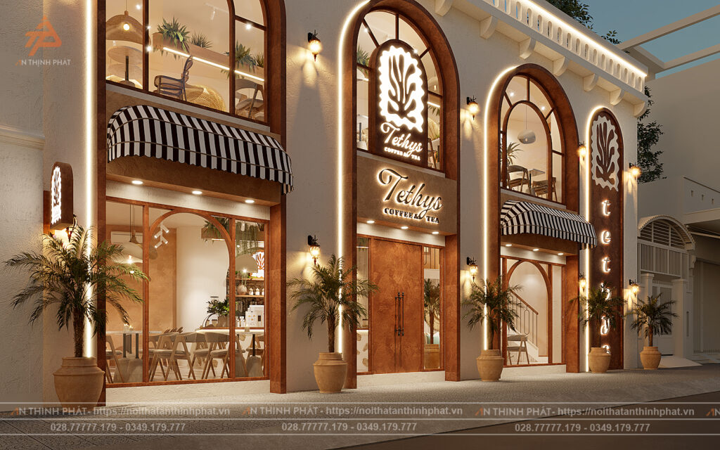 Tethys Coffee & Tea - 100 m² - Phong Cách Địa Trung Hải 8 Tethys Coffee & Tea