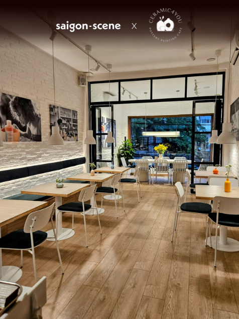 Hình ảnh thực tế Ceramic 4 You 5 Không gian bố trí ghế ngồi của quán