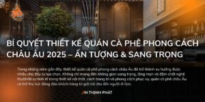 Thiết kế quán cà phê phong cách châu Âu