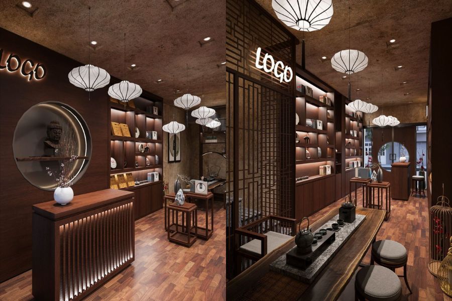 Thiết Kế Quán Cafe Phong Cách Trung Hoa – Xu Hướng Ấn Tượng Giúp Quán Nổi Bật 2026 1 Thiết Kế Quán Cafe Phong Cách Trung Hoa