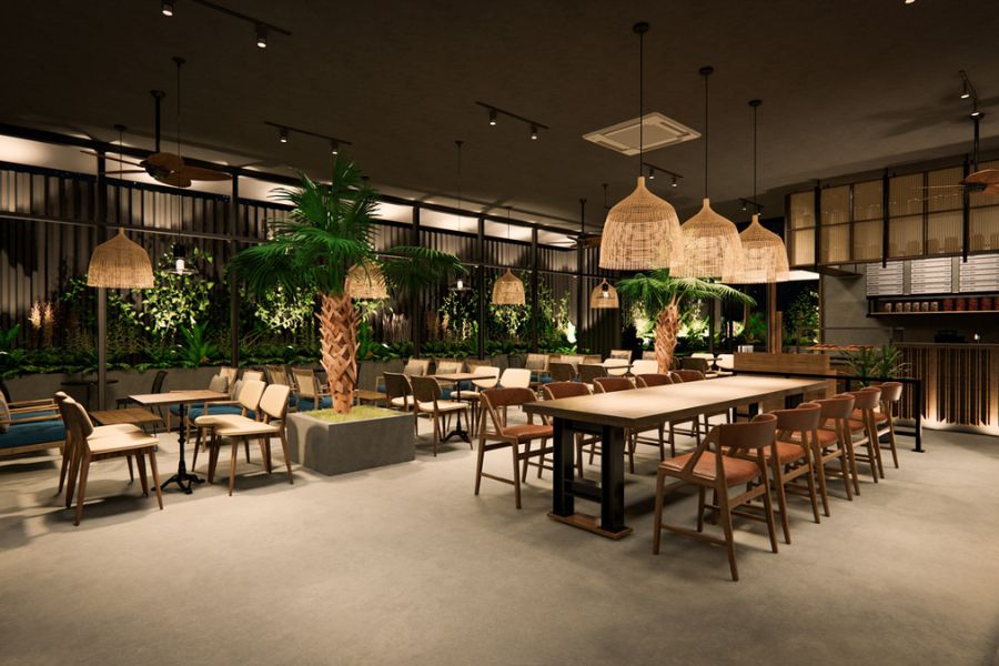 Thiết Kế Cafe Phong Cách Nhiệt Đới Ý Tưởng Độc Đáo Và Sang Trọng 2026 6 Thiết Kế Cafe Phong Cách Nhiệt Đới