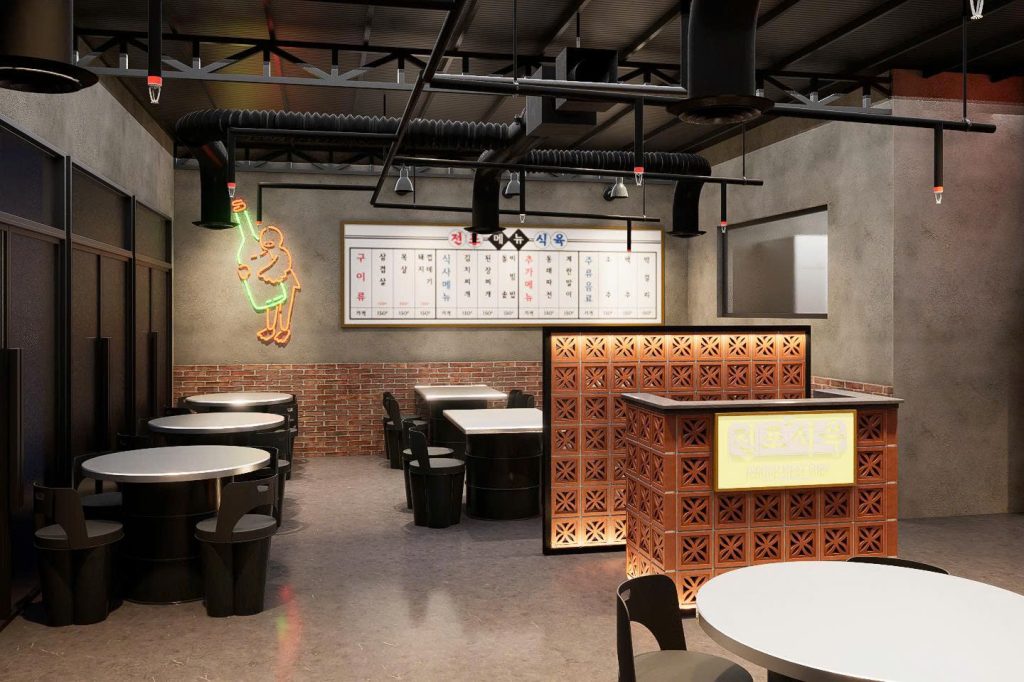 Nhà Hàng Jeonpo Meat Shop BBQ - 282 m² - Phong Cách Hàn Quốc 11 Nhà Hàng Jeonpo Meat Shop BBQ