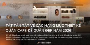 Các hạng mục thiết kế quán cafe