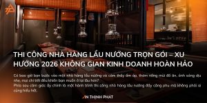 Thi công nhà hàng lẩu nướng