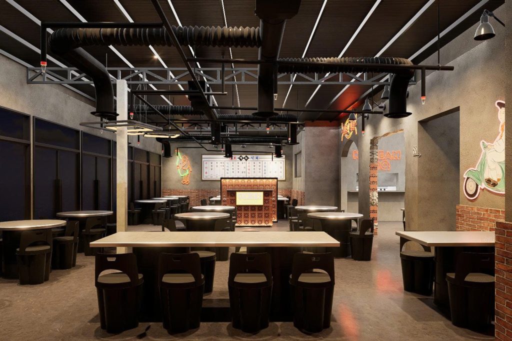 Nhà Hàng Jeonpo Meat Shop BBQ - 282 m² - Phong Cách Hàn Quốc 3 Nhà Hàng Jeonpo Meat Shop BBQ