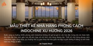 Thiết kế nhà hàng phong cách indochine