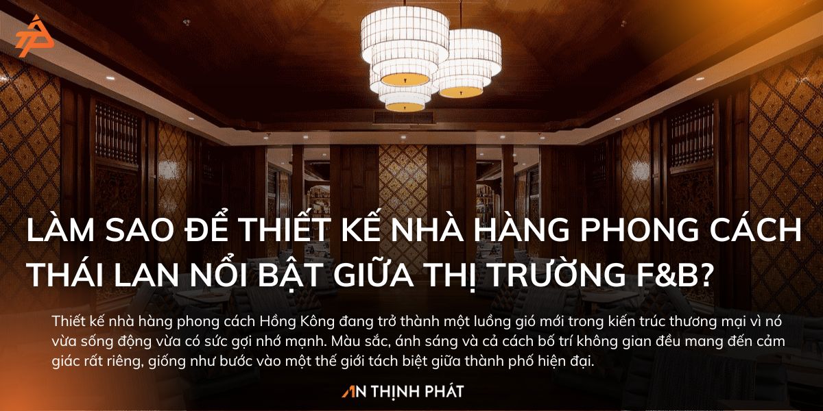 Thiết kế nhà hàng phong cách Thái Lan