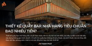 Thiết kế quầy bar nhà hàng