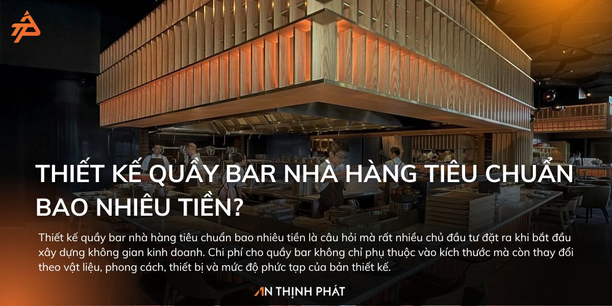 Thiết kế quầy bar nhà hàng