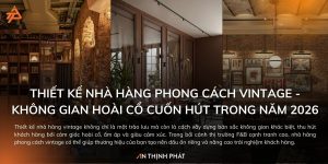 Thiết kế nhà hàng phong cách Vintage