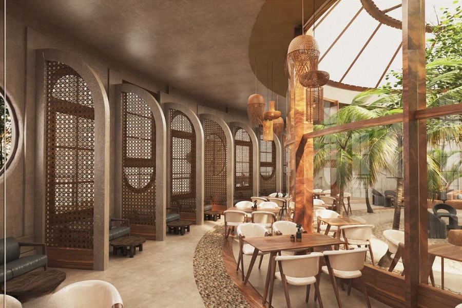 20+ Thiết Kế Nhà Hàng Phong Cách Địa Trung Hải Ý Tưởng, Màu Sắc & Mẫu Đẹp 5 Thiết kế nhà hàng phong cách Địa Trung Hải