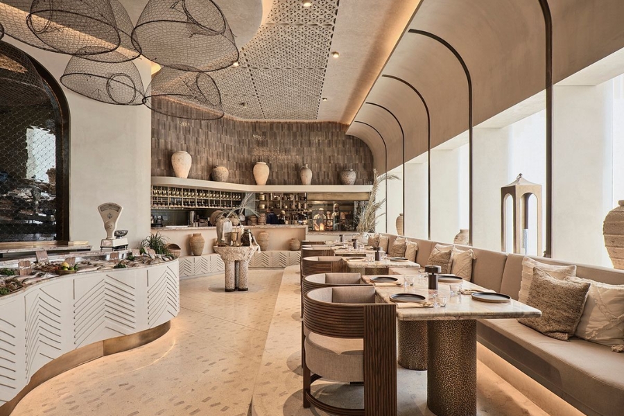 20+ Thiết Kế Nhà Hàng Phong Cách Địa Trung Hải Ý Tưởng, Màu Sắc & Mẫu Đẹp 18 Thiết kế nhà hàng phong cách Địa Trung Hải