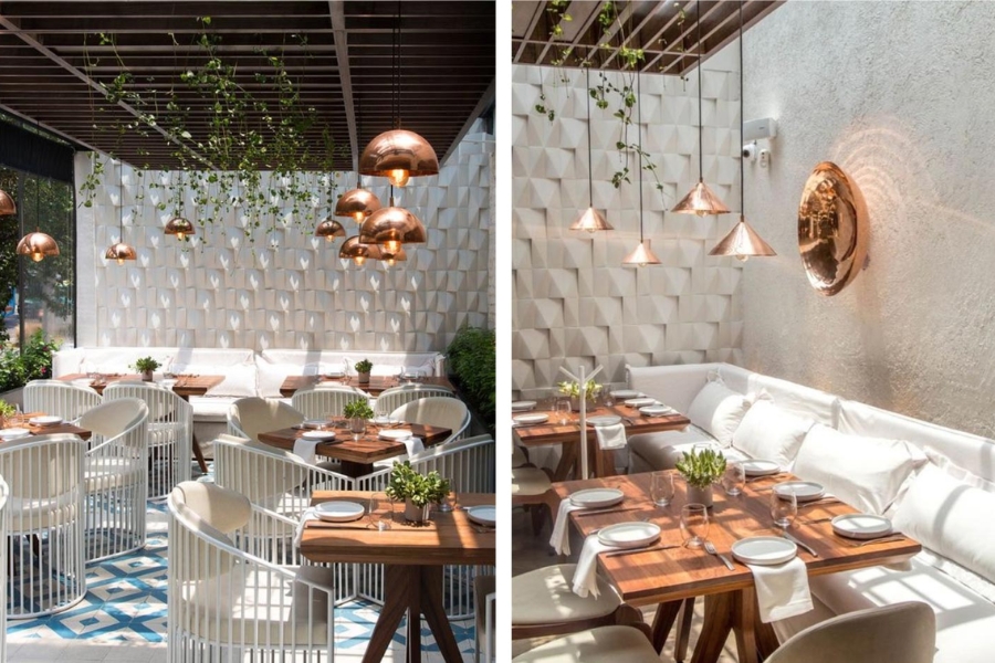 20+ Thiết Kế Nhà Hàng Phong Cách Địa Trung Hải Ý Tưởng, Màu Sắc & Mẫu Đẹp 14 Thiết kế nhà hàng phong cách Địa Trung Hải