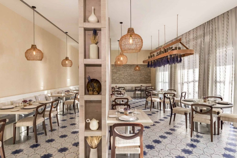 20+ Thiết Kế Nhà Hàng Phong Cách Địa Trung Hải Ý Tưởng, Màu Sắc & Mẫu Đẹp 3 Thiết kế nhà hàng phong cách Địa Trung Hải