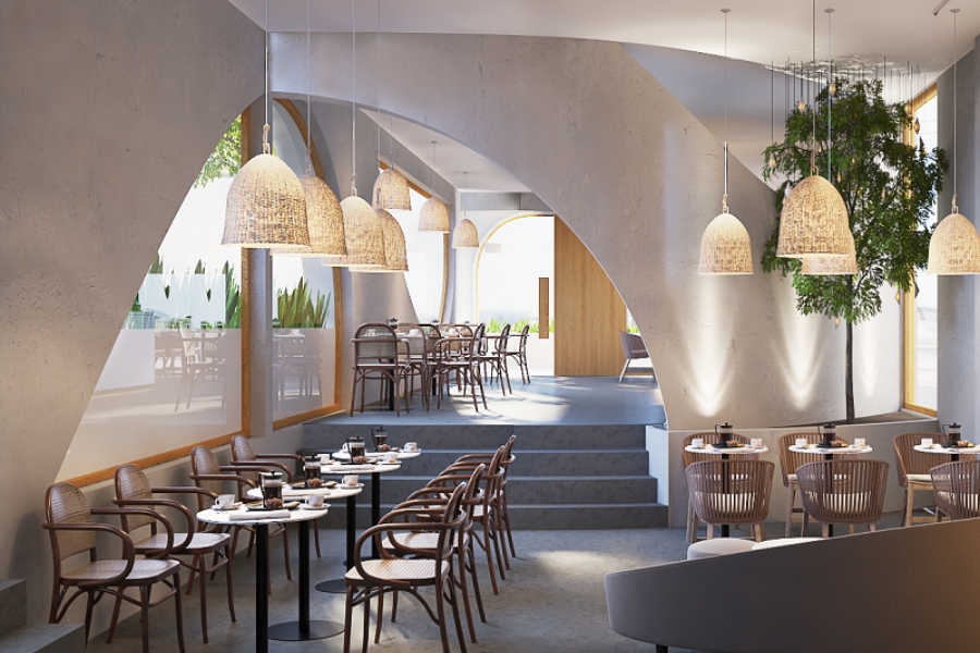 20+ Thiết Kế Nhà Hàng Phong Cách Địa Trung Hải Ý Tưởng, Màu Sắc & Mẫu Đẹp 6 Thiết kế nhà hàng phong cách Địa Trung Hải