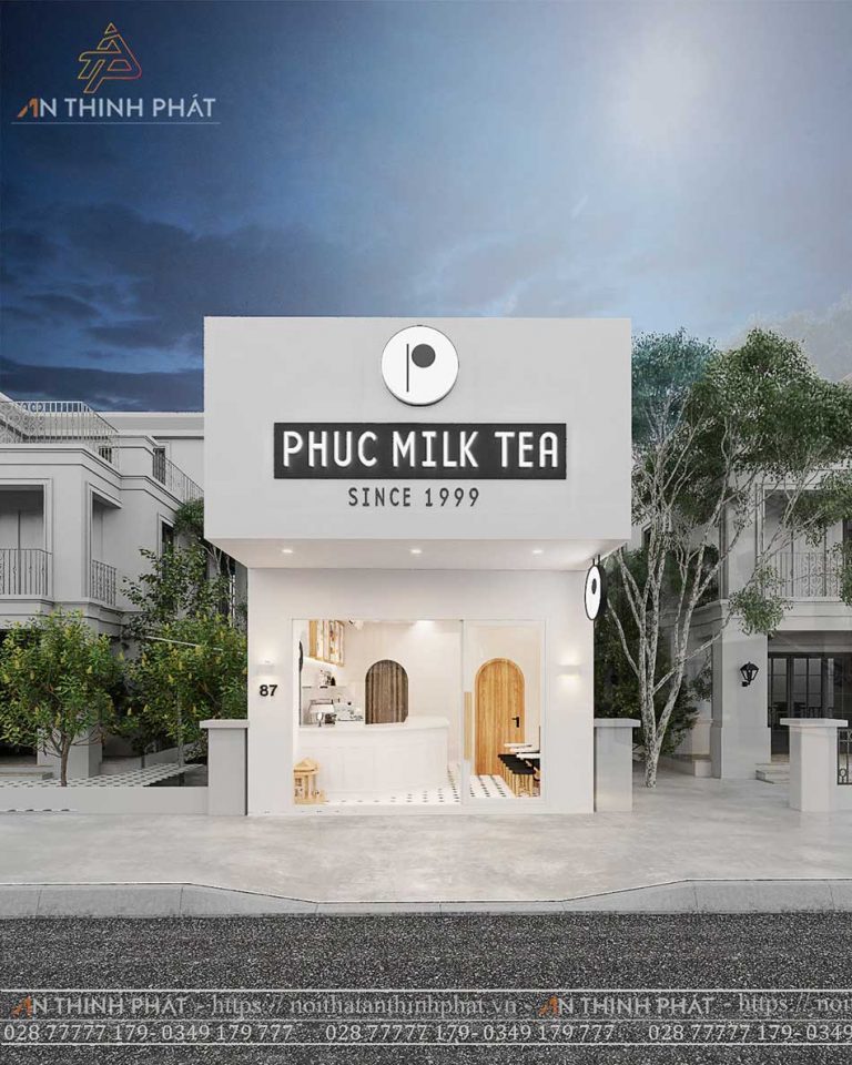 Thi công quán trà sữa