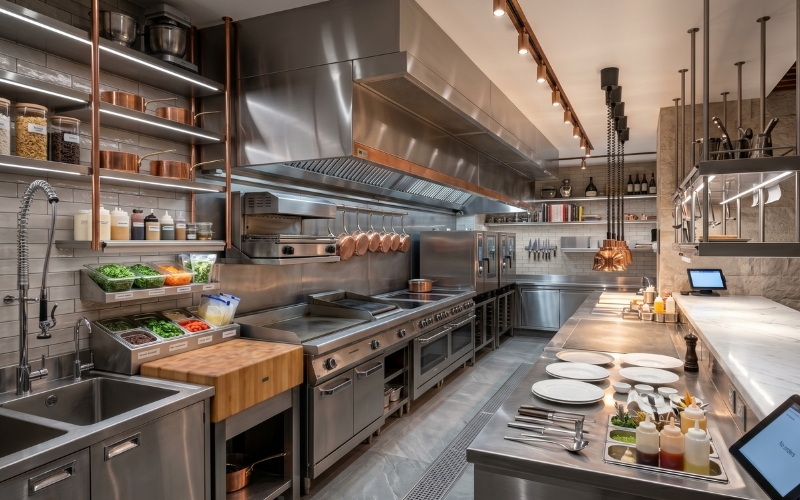 Top 5 Mẫu Thiết Kế Bếp Cho Nhà Hàng, Giải Mã Thiết Kế Từ Nguyên Lý Đến Setup F&B 10 Thiết kế bếp cho nhà hàng