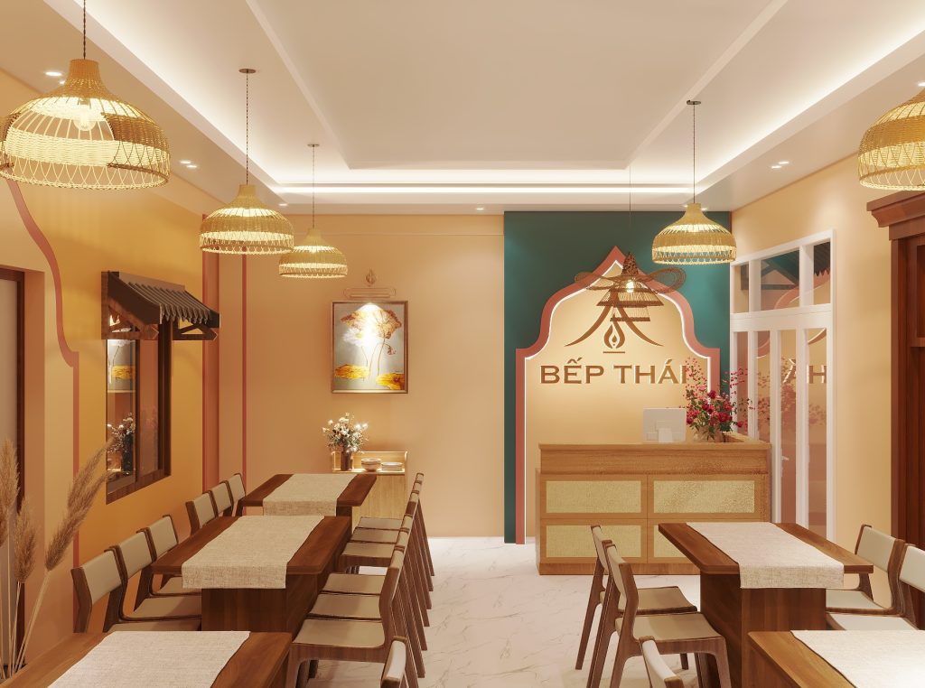 Không gian quán Bếp Thái