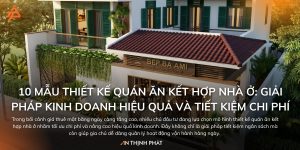 Thiết kế quán ăn kết hợp nhà ở