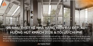Thiết kế nhà hàng hiện đại