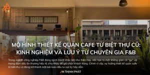 Thiết kế quán cafe từ biệt thự cũ