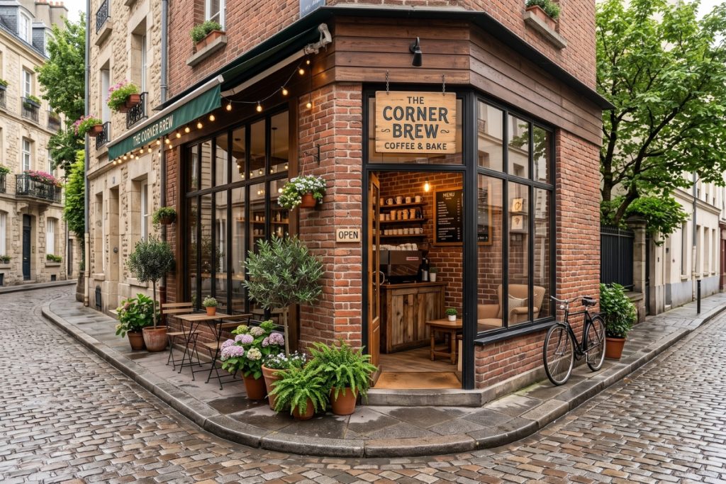 Bí Quyết Thiết Kế Quán Cafe Lô Góc: Tận Dụng "Vị Trí Vàng" Hút Khách 2026 9 Thiết kế quán cafe lô góc