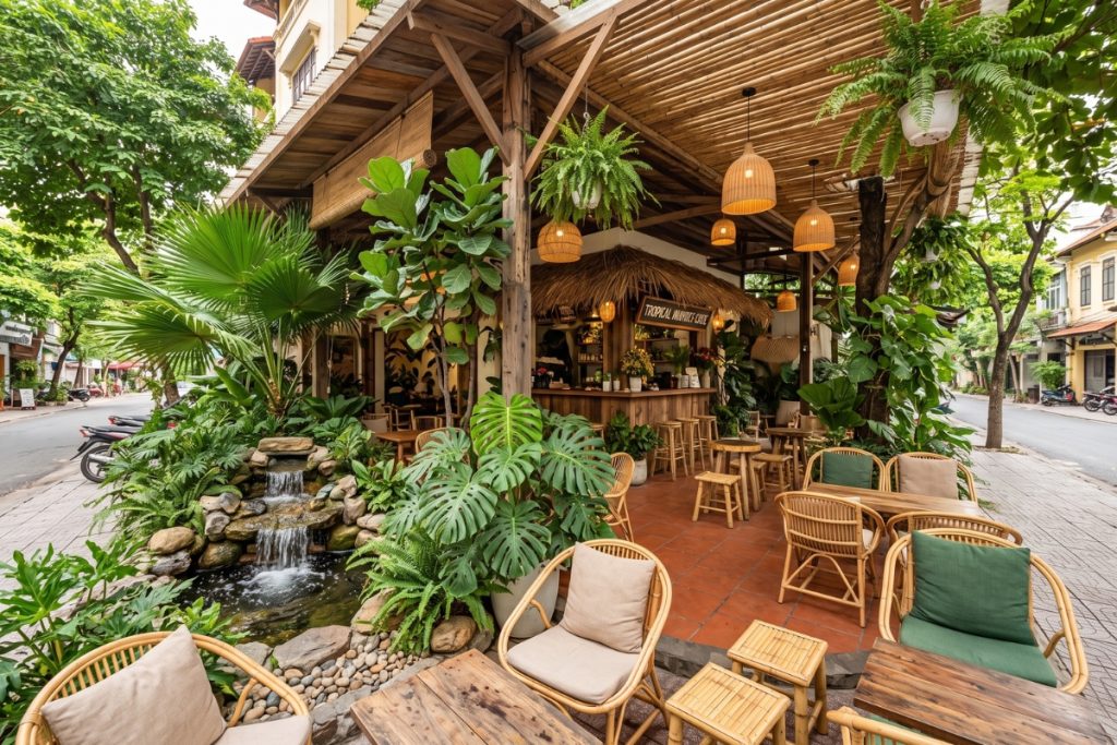 Bí Quyết Thiết Kế Quán Cafe Lô Góc: Tận Dụng "Vị Trí Vàng" Hút Khách 2026 6 Thiết kế quán cafe lô góc