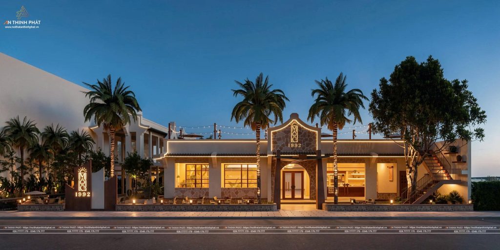 Mộc 1992 - 3500 M² - Phong Cách Địa Trung Hải 1 Tổng quan không gian trong thiết kế Mộc 1992