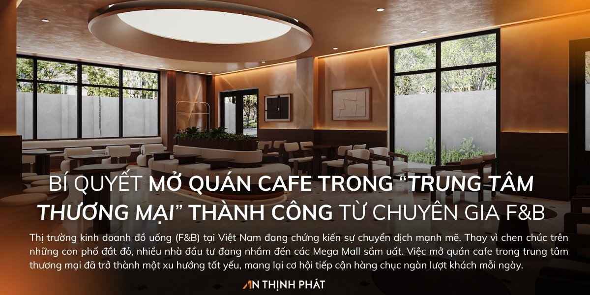Mở quán cafe trong trung tâm thương mại