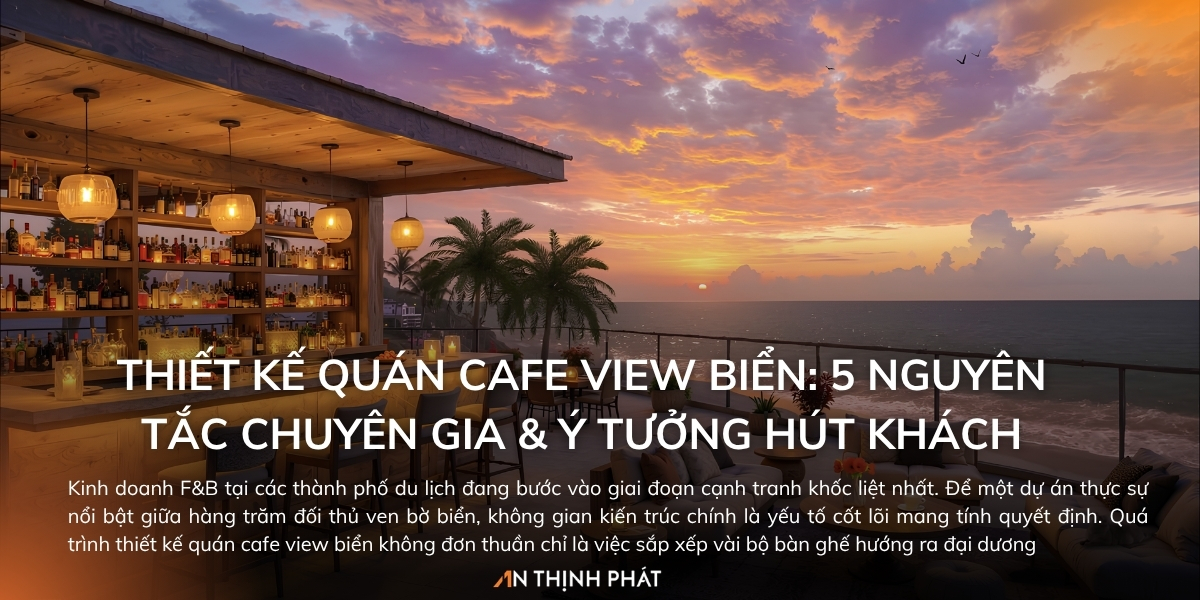 Thiết kế quán cafe view biển