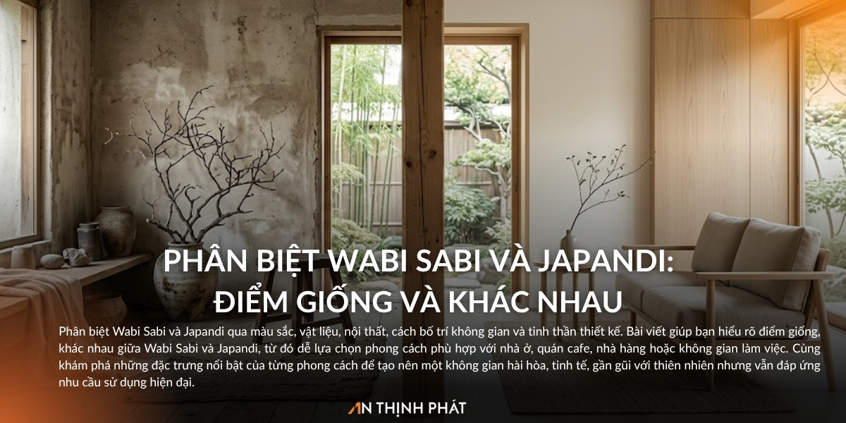 phân biệt wabi sabi và Japandi