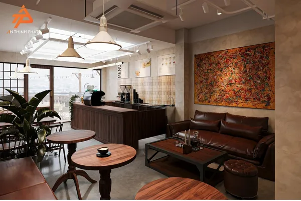 Thiết kế nội thất và khu vực phục vụ tại Chill Space