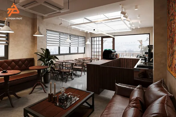 Phân chia khu vực ngồi trong quán rooftop