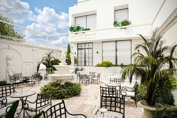 Maison Monet - 393m² - Thiết Kế Quán Trà Chiều 1 Không gian ngoài trời quán cafe trà chiều Maison Monet tại TP.HCM